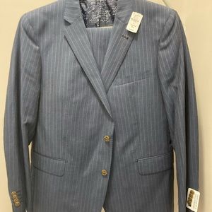 Neiman Marcus blue pinstripe suit. NWT